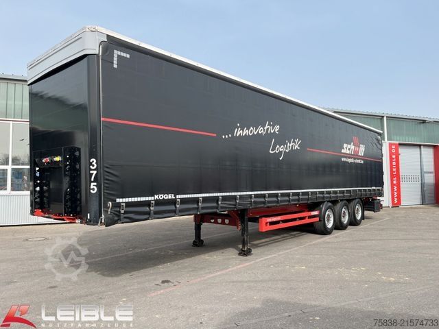 Semi-reboque aberto com lona KÖGEL SN 24*Standard Tautliner*Zertifikat Code XL*SAF*