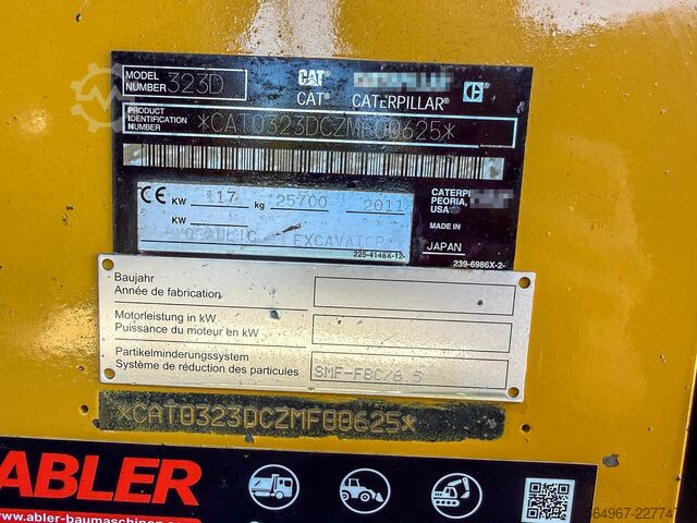 Escavatore cingolato Caterpillar 323 D Verstellausleger Klimaauto.