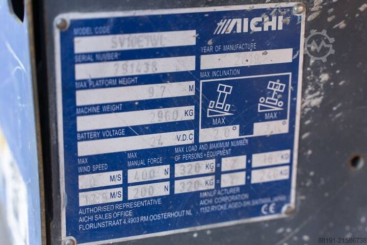 Schaarlift Aichi SV 10