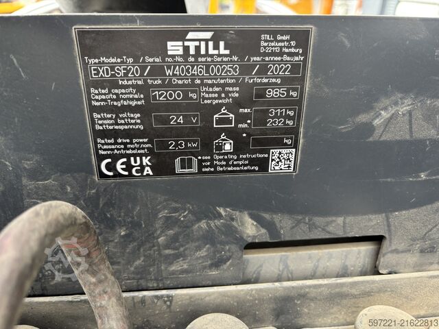 Raklapos targoncák Still EXDSF20