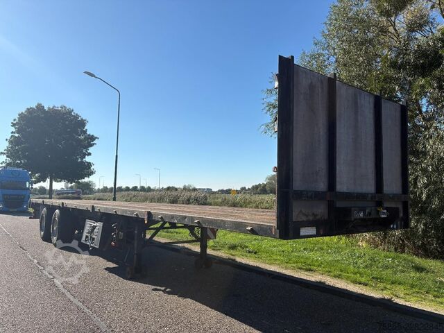 Platte bak Groenewegen DRO-12-20 2-Axle Platform / BPW Axlel / Drumbra...
