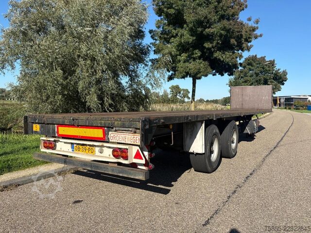 Platte bak Groenewegen DRO-12-20 2-Axle Platform / BPW Axlel / Drumbra...