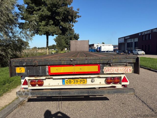Platte bak Groenewegen DRO-12-20 2-Axle Platform / BPW Axlel / Drumbra...