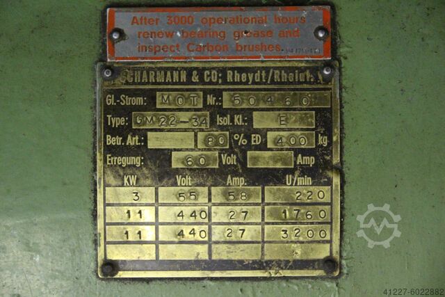 Gelijkstroommotor 3-11 kW 220-3200 rpm Kessler GM 22-3A