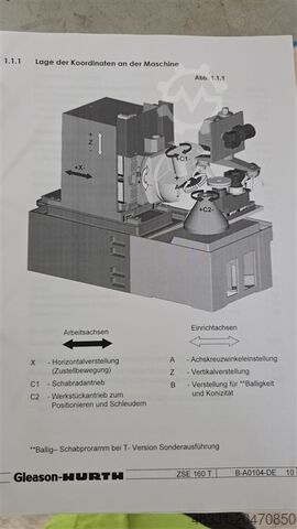 Barbermaskine med gear GLEASON-HURTH ZSE 160 T