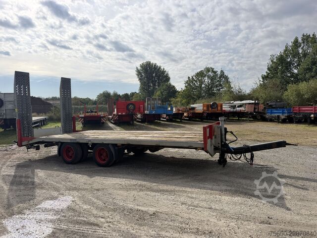 Low loader trailer  TTH 14  14 t Tandemtieflader