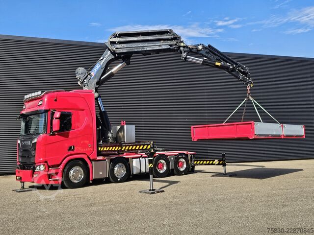 Standard-SZM Scania R650 V8 8x4 / HMF 9520 + JIB + WINCH / 140.000 ...