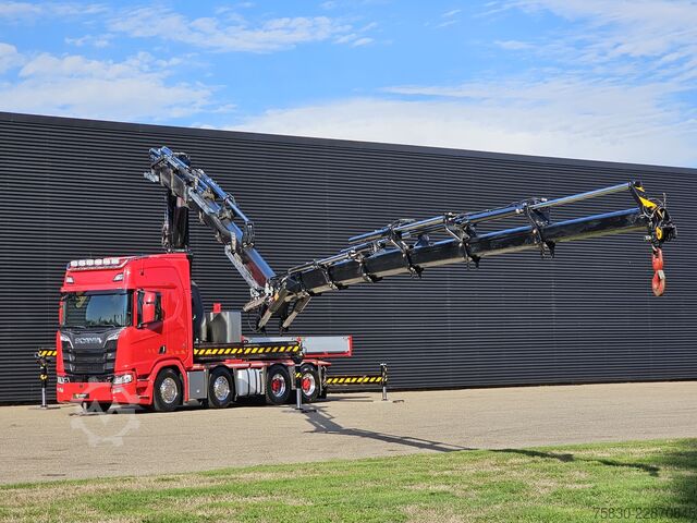 Standard-SZM Scania R650 V8 8x4 / HMF 9520 + JIB + WINCH / 140.000 ...