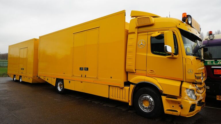Furgão transportador de automóveis Mercedes-Benz ACTROS 1942 CAR TRANSPORTER COMBI WITH TIJHOF T...