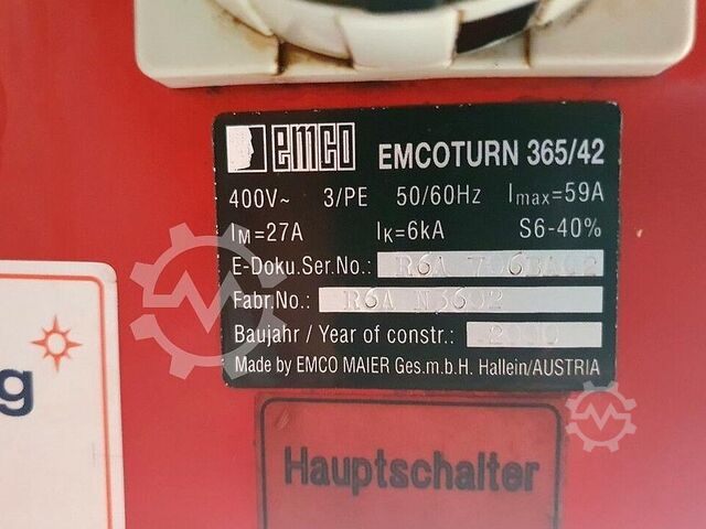 CNC lathe EMCO TURN 365/42