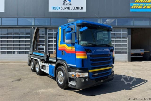 Billenőplatós teherautó SCANIA G480 6x2 Gergen 26T