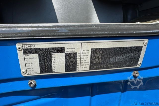 Billenőplatós teherautó SCANIA G480 6x2 Gergen 26T