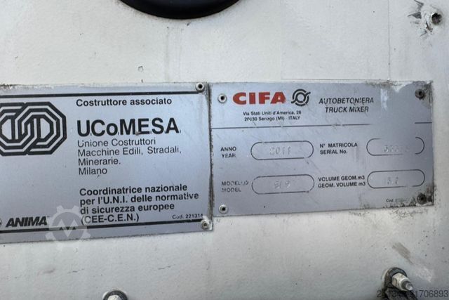 Betonszállító teherautó MERCEDES-BENZ Arocs 3248 8x4 Cifa 9m3