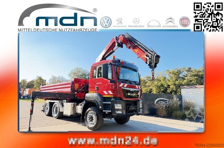 Kamyon üzerine monteli vinç MAN TGS 28.440 6x4-4 ALLRAD KRAN 16m KIPPER