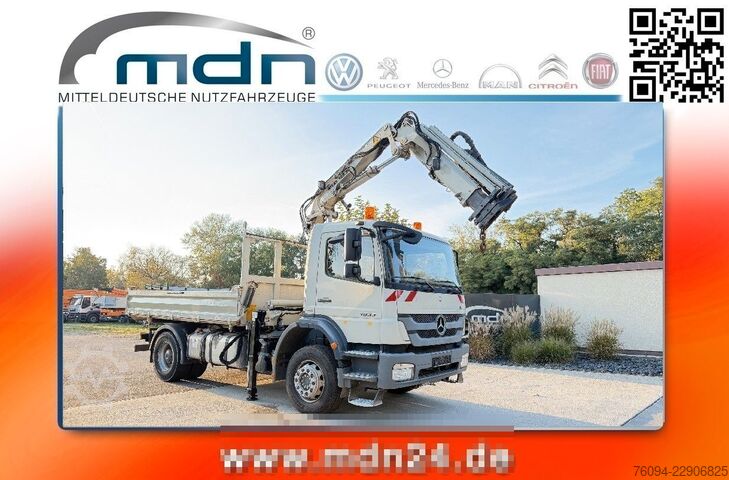 Auto-dizalica montirana na kamionu MERCEDES-BENZ Axor 1833 4x2 Kipper Kran 13m FUNK AHK