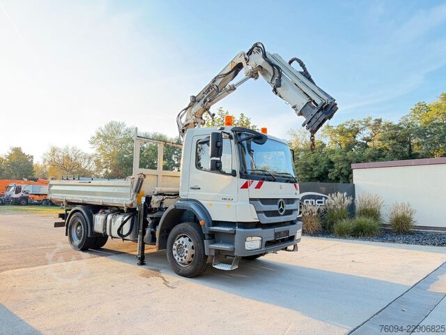 Auto-dizalica montirana na kamionu MERCEDES-BENZ Axor 1833 4x2 Kipper Kran 13m FUNK AHK