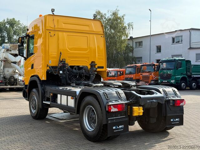 Standardowy ciągnik siodłowy SCANIA G450 XT 4x4 Euro 6 SZM Kipphydraulik Blatt /Luft