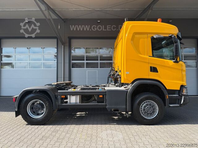 Standardowy ciągnik siodłowy SCANIA G450 XT 4x4 Euro 6 SZM Kipphydraulik Blatt /Luft