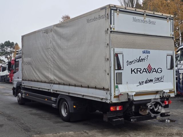 Ladbil med lad MERCEDES-BENZ Atego 1230 Plane 7,20m Hochdach LBW 1,5t AHK