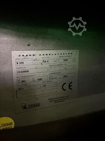 Električni viljuškar CESAB B 320