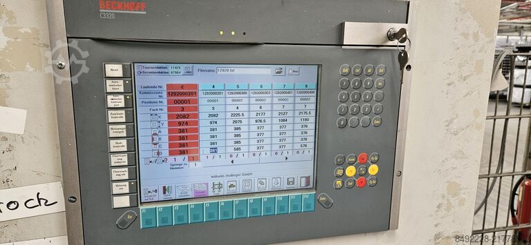 8-głowicowa linia spawalnicza do drzwi wejściowych z PVC Rotox und Hollinger Eckenputzautomat EPA + WTS
