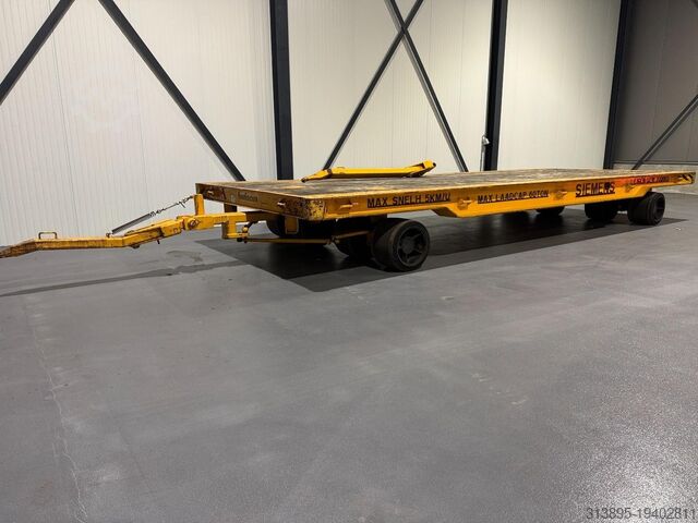 Platte bak Buiscar Industrial Drawbar Trailer 60 Tons 4-8