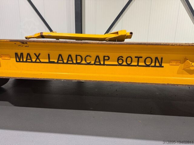 Platte bak Buiscar Industrial Drawbar Trailer 60 Tons 4-8