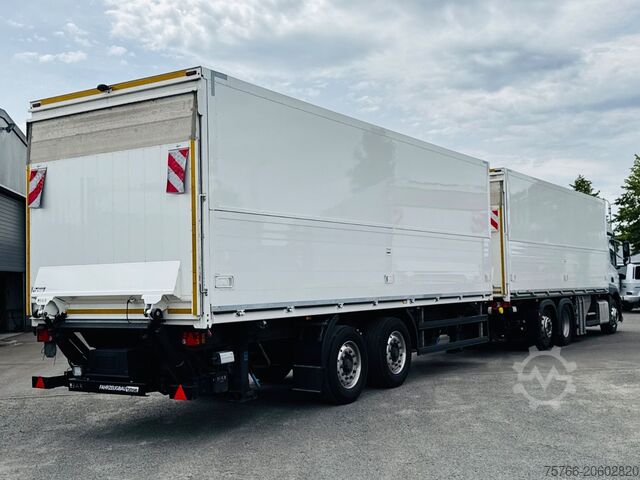 Autocamion transport băuturi MERCEDES-BENZ ACTROS 2540 L/ 2 x LBW / LENKACHSE / KOMPLETTZUG