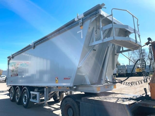Semi-remorque benne BENALU ca. 48m³ Kippauflieger / Pendelklappe / MIETE