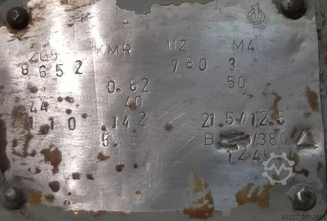 Electric motor 5.5 kW 1245 Rpm VEM KMR112M4