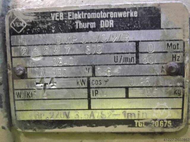 Electric motor 4 kW 2840 Rpm VEM DMP35/C/7/B
