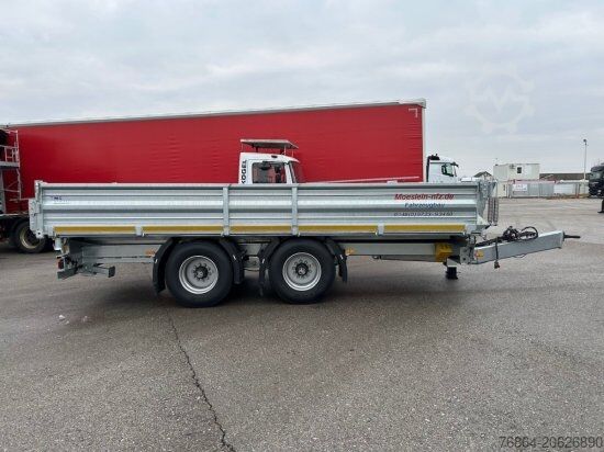 Alacsony rakodószintű pótkocsi MöSLEIN TANDEMKIPPER-TIEFLADER, 3 SEITENKIPPER MIT EINSCHUBRAMPEN