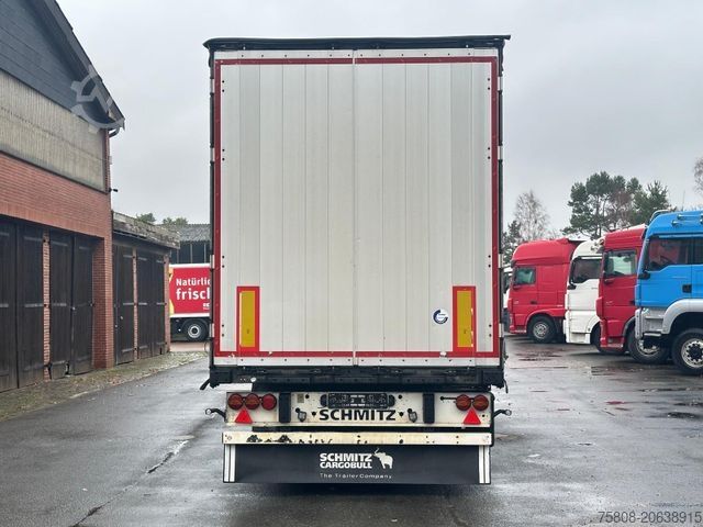 Åben sættevogn med presenning SCHMITZ CARGOBULL Schiebeplane Edscha Palettenkasten Lift