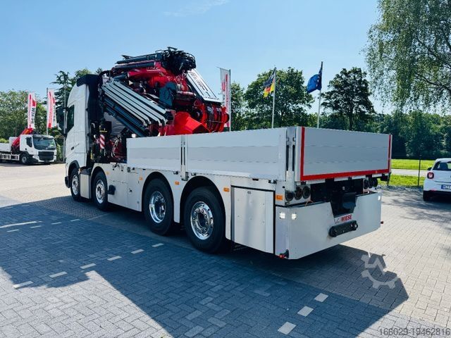 Flatbed truck VOLVO FH 540 mit Fassi F2150RAL Fly Jib + Winde