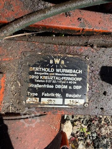 Wurmbach road milling machine Wurmbach DBP SF 150