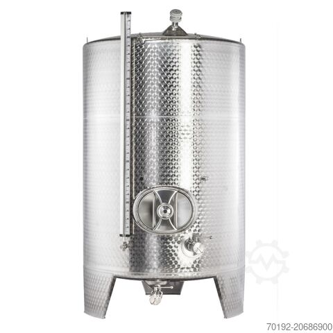 Rezervor de fermentare/depoytare de 3000 litri, nou din fabrică, încălzibil/răcibil, din V2A. K0185