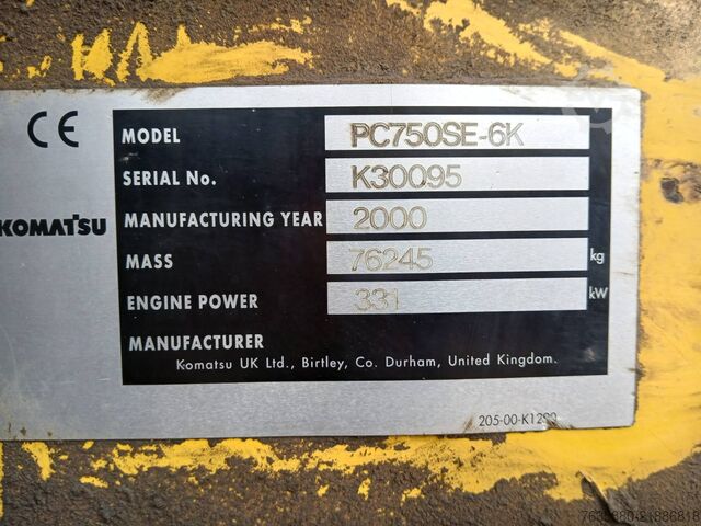 Minigrävare Komatsu PC 750 SE