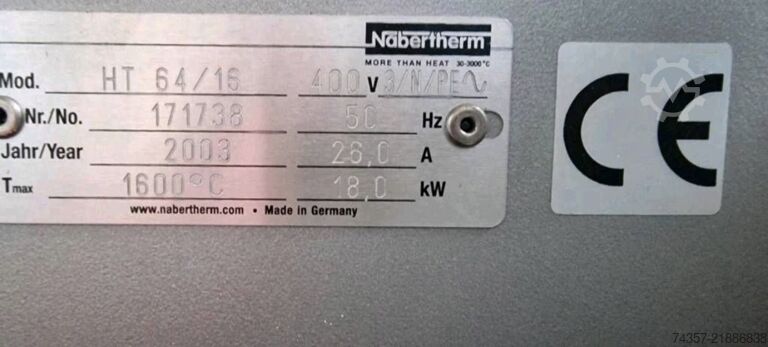 Piec Nabertherm HT 64/16 Nabertherm HT 64/16