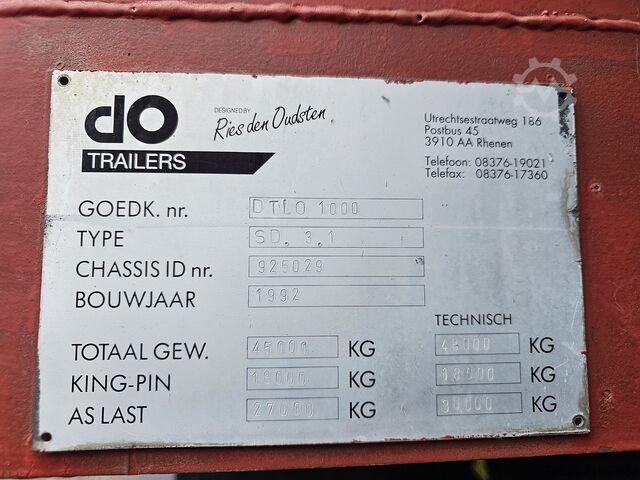 Dieplader DO-Trailer SD 31 / SEMI TRAILER / EXTENDABLE