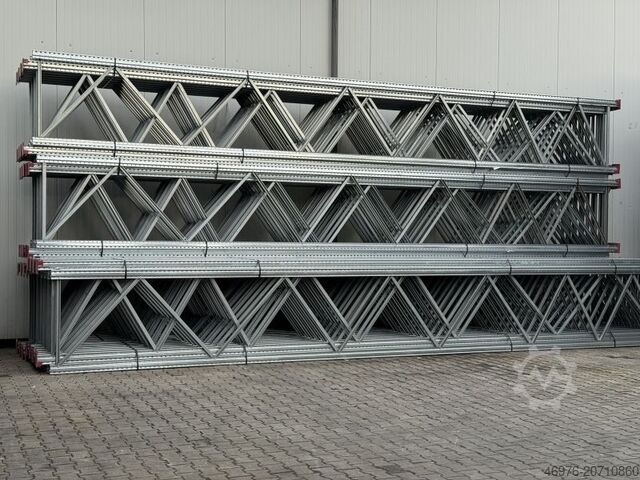 High-bay warehouse pallet racking system SSI Schäfer PR 600/ Länge: 16,90 lfm. St.: 8.000x1.100mm / Tr.: 2.700 mm