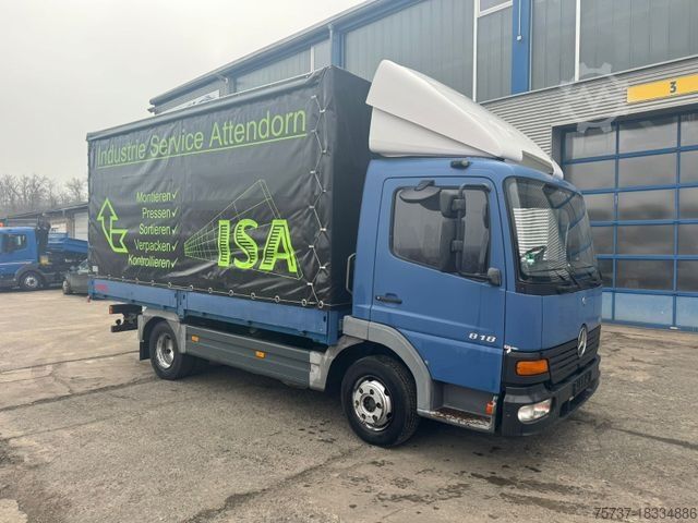 Βαν με κουρτίνα πλευράς MERCEDES-BENZ 818 + Anhänger