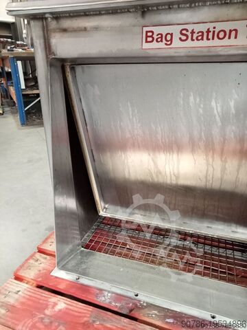 DCE zak losstation, bijstortcabinet RVS DCE