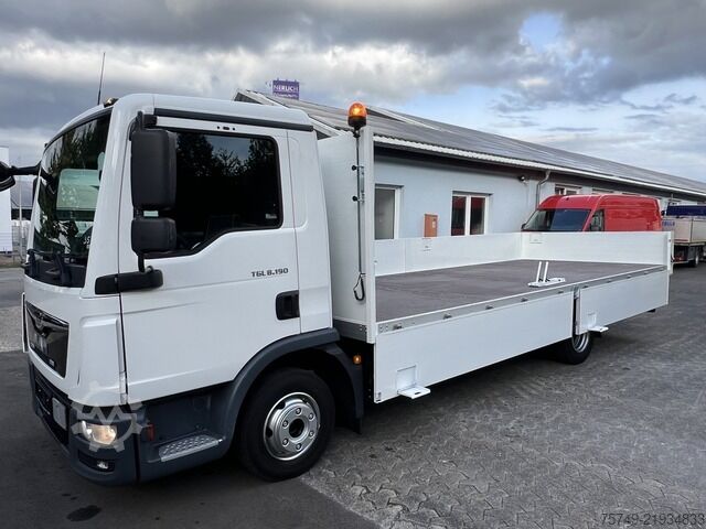 Pick-up bestelwagen man TGL 8.190 BL Alu Pritsche 6.10m! AHK Maul + 3.5T