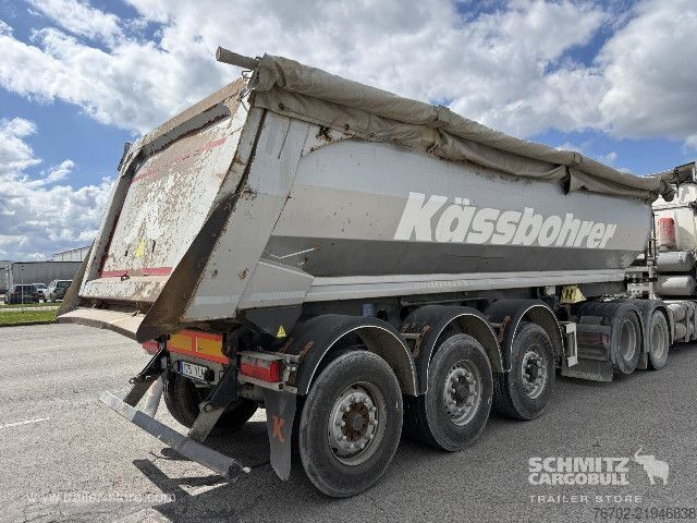 Semirremolque volquete Kässbohrer Tipper Steel half pipe body 27m³