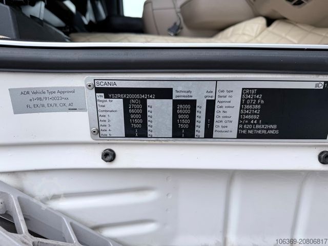 Tankbil SCANIA R620 6x2 Topline HMK Bilcon 19.000 L ADR Tank