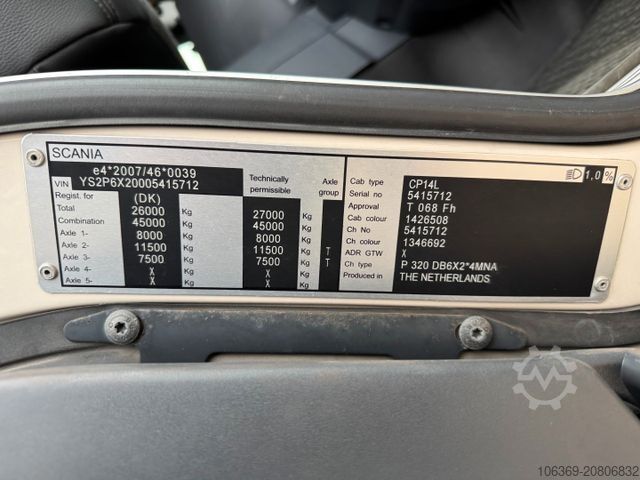 Kylbil SCANIA P320 6x2*4 Carrier Supra 1250 Mt 9.90 m. kasse