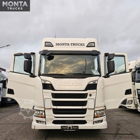 Standard dragbil SCANIA R 450, Retarder, Standklima, 2 Tanks,1. Hand TÜV