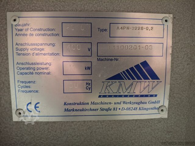 Linha de soldagem de janelas em PVC KMW A4H KMW Soudeuse A4H