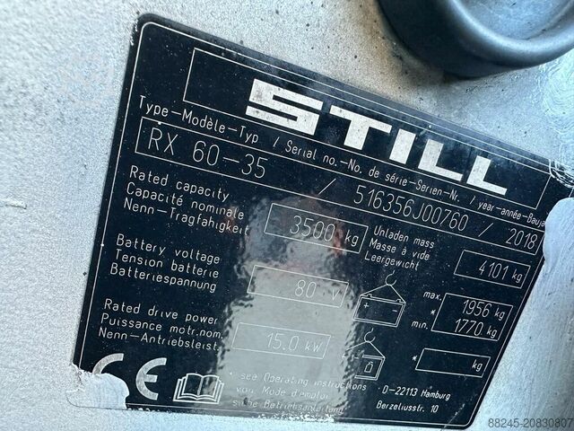 VS-22594 Electric triplex forklift Still RX60-35 STILL RX60-35