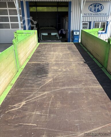 Swap body with flatbed Krone Baustoff 7,45 Multilockrahmen Türen